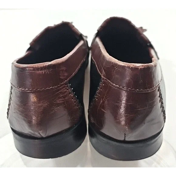Nunn Bush Black/Brown Genuine Leather Upper Loafers Men's Shoes 9.5 W Slip on. - Picture 11 of 13